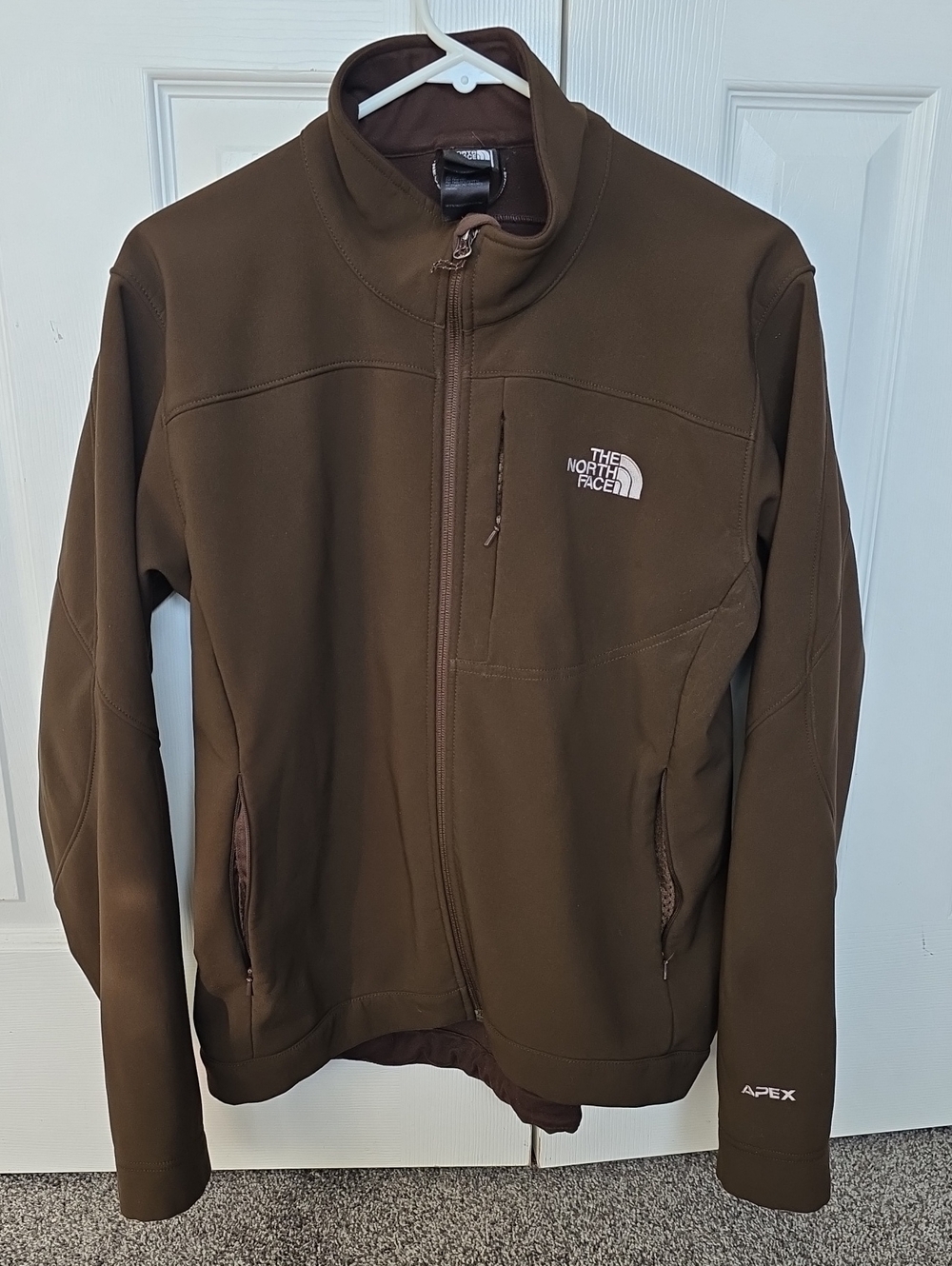 Vintage 2007 The North Face APEX Brown Lightweight Full-Zip Jacket Size Large